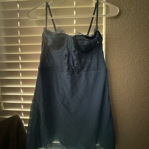 this is a comfy fit blue dress from urban outfitters, size M